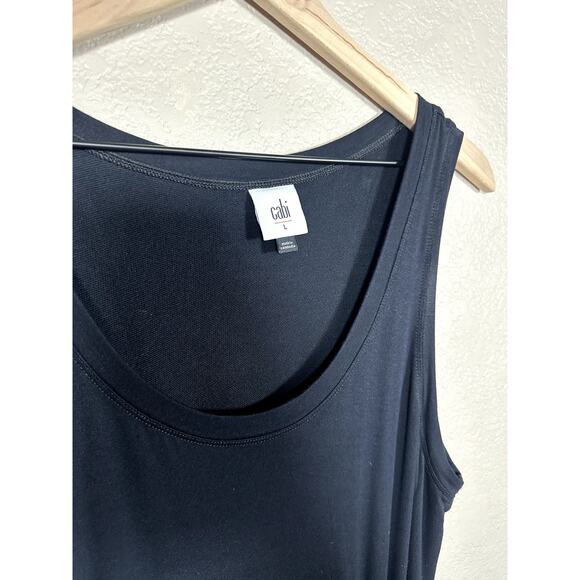 CaBi Black Tank Stretch Simple Midi Maxi Dress Size Large - Picture 3 of 7